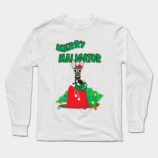 Merry Maligator: Present! Long Sleeve T-Shirt